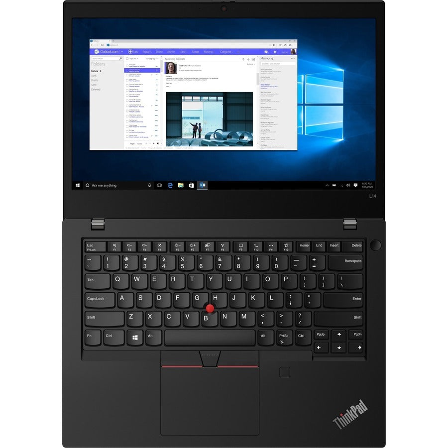 Ordinateur portable Lenovo ThinkPad L14 Gen1 20U1001VUS 14" - Full HD - 1920 x 1080 - Intel Core i7 10e génération i7-10510U Quad-core (4 cœurs) 1,80 GHz - 8 Go de RAM totale - SSD 256 Go - Noir 20U1001VUS