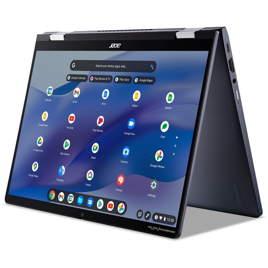 Acer CP714-1WN CP714-1WN-560E Chromebook convertible 2 en 1 à écran tactile 14" - WUXGA - 1920 x 1200 - Intel Core i5 12e génération i5-1235U Deca-core (10 cœurs) 1,30 GHz - 8 Go de RAM totale - 256 Go de SSD - Bleu ardoise NX.K3YAA.002