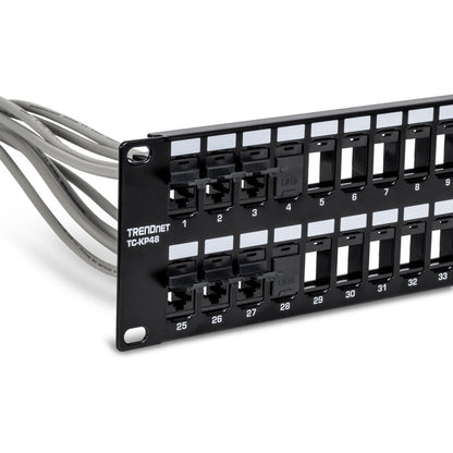 TRENDnet Cat6 Keystone Jack, Black- 50-Pack TC-K50C6BK