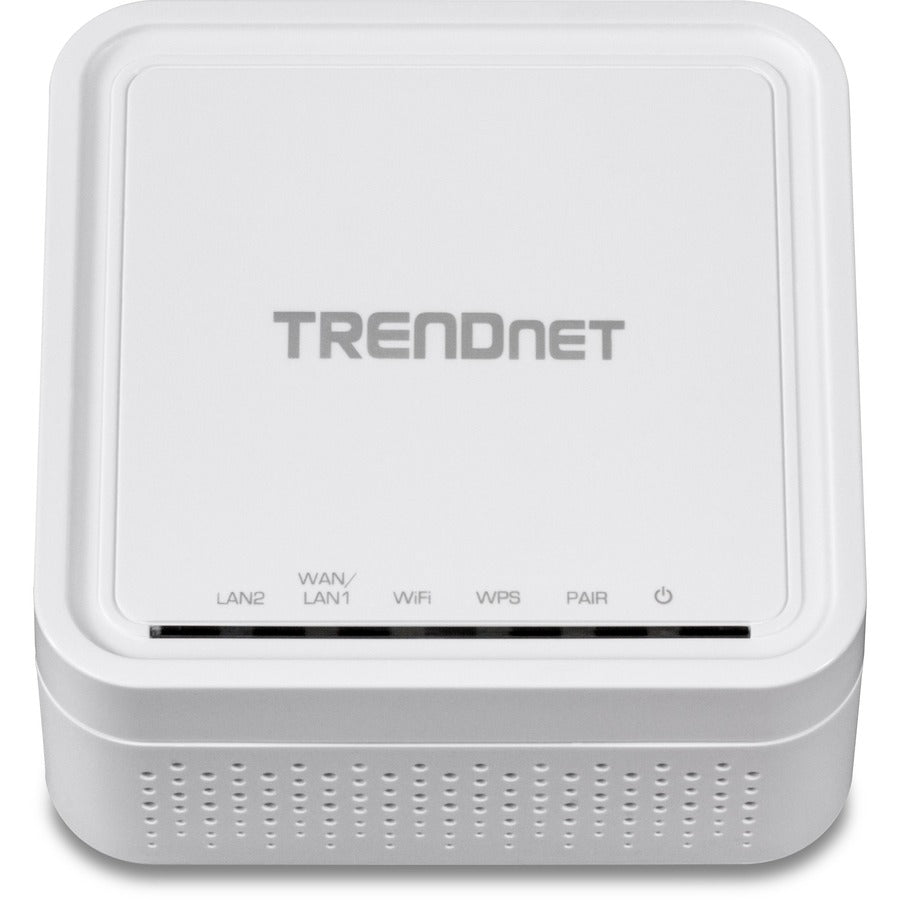 TRENDnet AC1200 WiFi EasyMesh Remote Node, utilitaire de configuration basé sur une application, itinérance WiFi transparente, formation de faisceaux, prend en charge les appareils 2,4 GHz et 5 GHz, TEW-832MDR, blanc TEW-832MDR