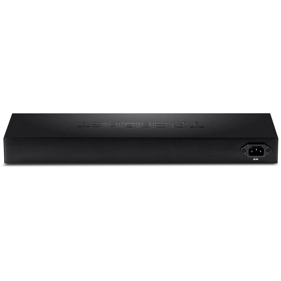 TRENDnet Switch Web intelligent Gigabit à 28 ports ; 24 ports Gigabit ; 4 ports Gigabit partagés (RJ-45/SFP) ; VLAN ; QoS ; LACP ; IPv6 ; capacité de commutation de 56 Gbit/s ; protection à vie ; TEG-284WS TEG-284WS