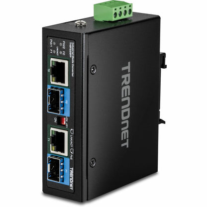 Convertisseur de média industriel TRENDnet 2 ports SFP vers Gigabit PoE++ TI-BF22SFP