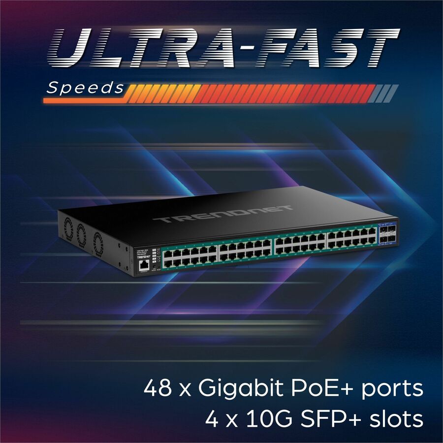 Commutateur Ethernet Web Smart TPE-3524SF de TRENDnet TPE-3524SF