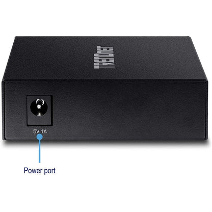 Convertisseur fibre optique multimode 1000Base-T vers 1000Base-SX de TRENDnet ; jusqu'à 550 m (1 800 pi) ; capacité de commutation de 2 Gbit/s ; TFC-GMSC TFC-GMSC