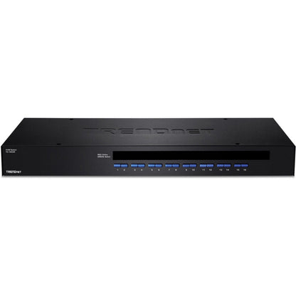 TRENDnet 16-Port Rack Mount USB KVM Switch, VGA and USB Connection, Supports USB and PS/2, Auto-Scan, Device Monitoring, Audible Feedback, Plug and Play, Hot Pluggable, Rack Mountable, Black, TK-1603R TK-1603R