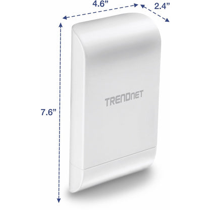 TRENDnet 10dBi Wireless N300 Outdoor PoE Pre-configured Point-to-Point Bridge Bundle Kit, Two Pre-Configured Wireless N Access Points, IPX6 Rated Housing, 10 dBi Antennas, White, TEW-740APBO2K TEW-740APBO2K
