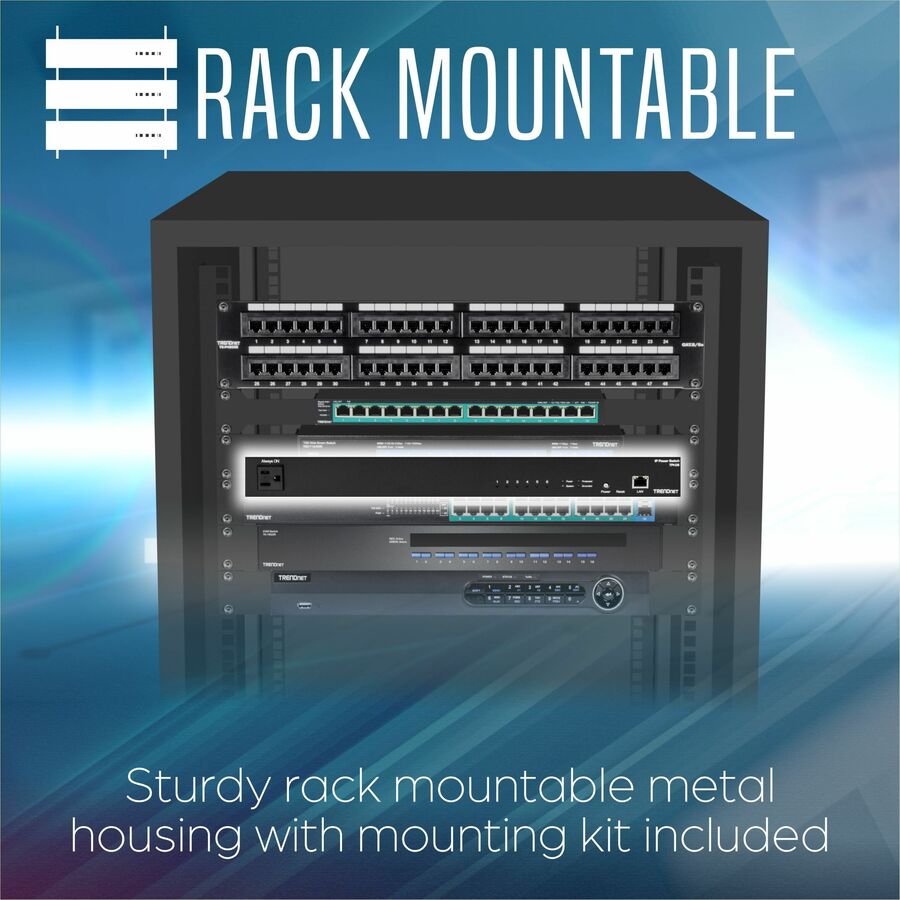 Unité de distribution d'alimentation TRENDnet à 6 prises et à montage en rack TPI-06