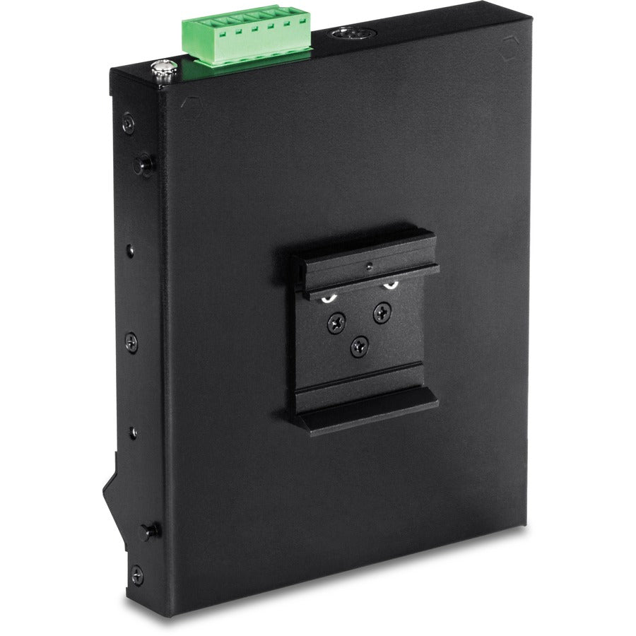 Commutateur d'accès frontal mural industriel Gigabit Poe+ à 5 ports TRENDnet ; 5 ports Gigabit Poe+ ; montage sur rail DIN ; entrée d'alimentation CC 48 ?57 V ; IP30 ; budget Poe 120 W ; protection à vie ; TI-PG50F TI-PG50F