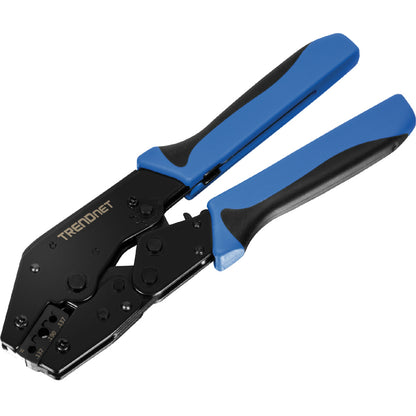 Outil de sertissage à cliquet pour fibre TRENDnet, conçu pour sertir les câbles à fibre SC et ST, acier au carbone robuste, TC-FCT TC-FCT