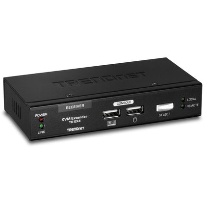 Kit d'extension KVM TRENDnet, étend les commandes du clavier/vidéo/souris, jusqu'à 100 mètres (328 pieds), touches de raccourci, émetteur, récepteur, PS/2, VGA, TK-EX4 TK-EX4