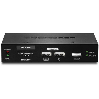 Kit d'extension KVM TRENDnet, étend les commandes du clavier/vidéo/souris, jusqu'à 100 mètres (328 pieds), touches de raccourci, émetteur, récepteur, PS/2, VGA, TK-EX4 TK-EX4