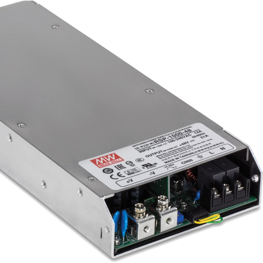 TRENDnet TI-RSP100048, alimentation industrielle 1000 W, 48 V CC, 21 A CA vers CC avec fonction PFC TI-RSP100048