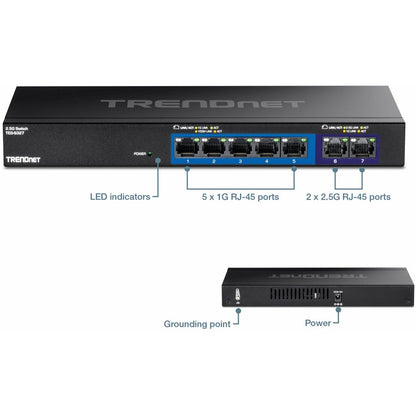Commutateur multi-Gig à 7 ports TRENDnet TEG-S327