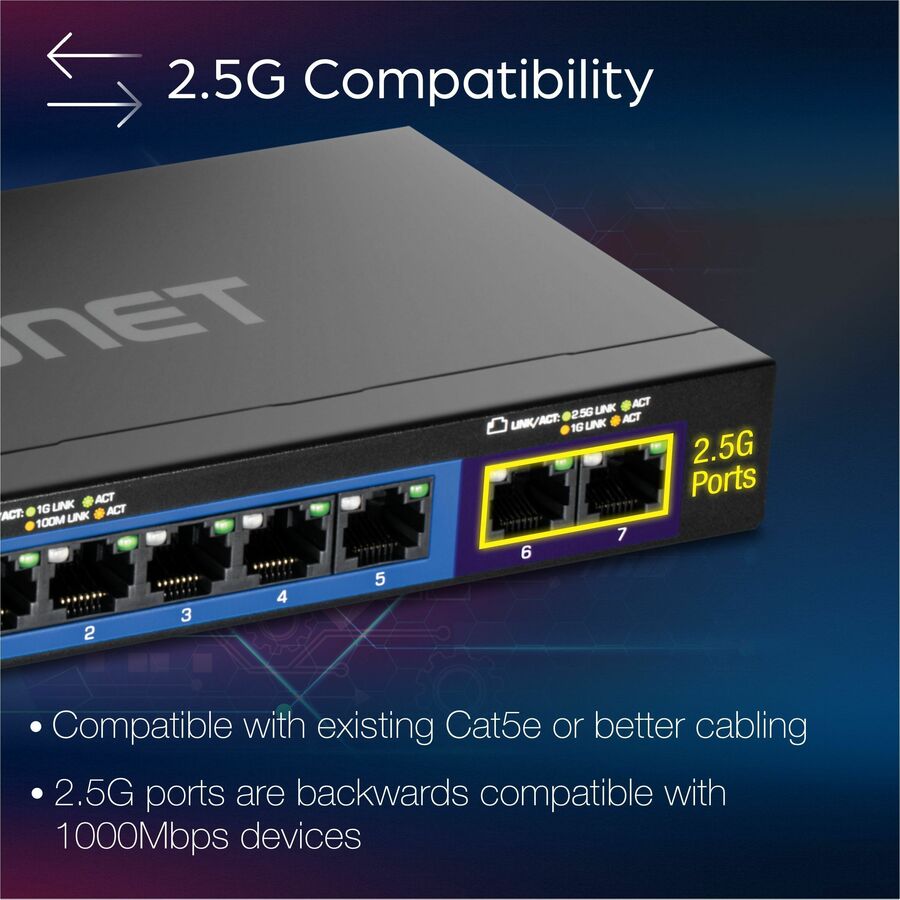 Commutateur multi-Gig à 7 ports TRENDnet TEG-S327