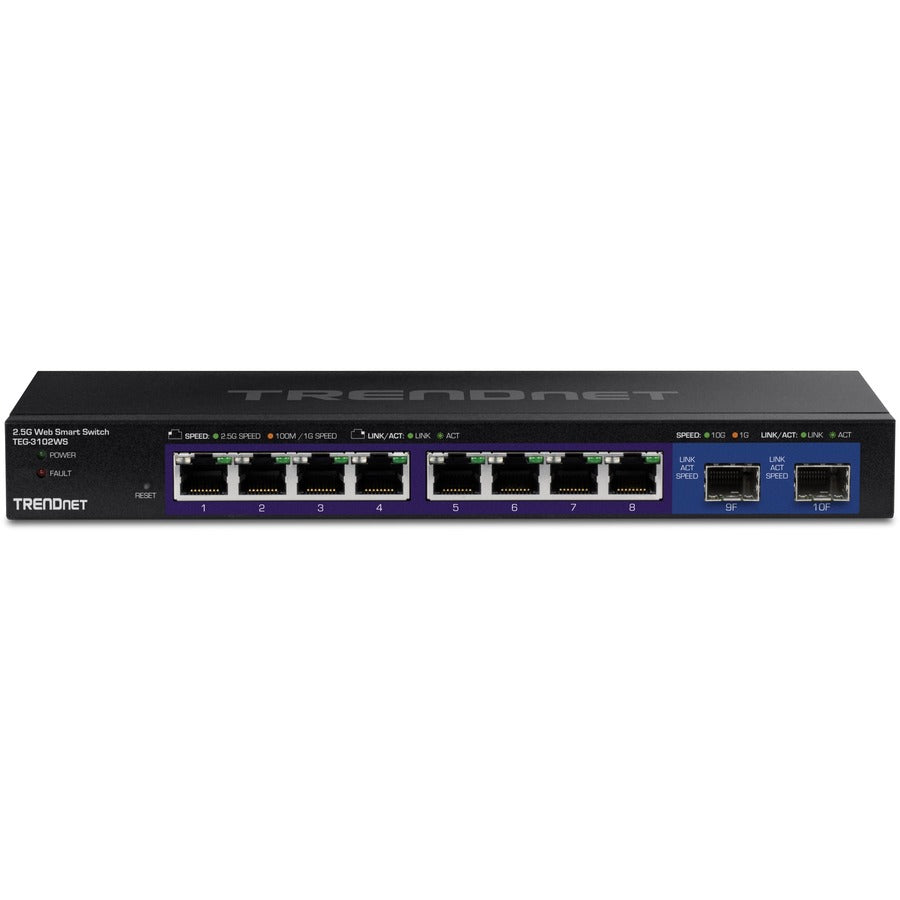 TRENDnet 10-Port Multi-Gig Web Smart Switch TEG-3102WS