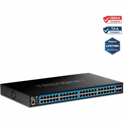 Commutateur Web intelligent Gigabit à 52 ports TRENDnet avec ports SFP+ 10G TEG-3524S