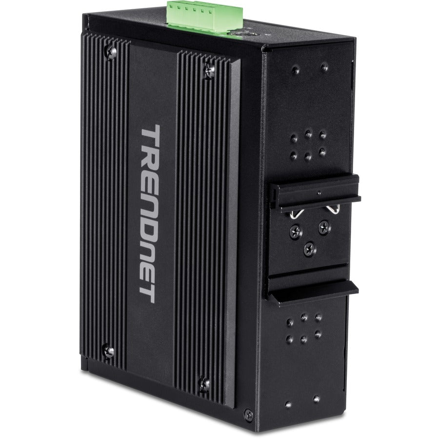 Commutateur rail DIN Gigabit PoE++ industriel non géré à 10 ports TRENDnet, 4 ports Gigabit PoE++, 4 ports Gigabit PoE+, 2 ports de partage Gigabit SFP ou RJ-45, budget d'alimentation de 360 ​​W, noir, TI-BG104 TI-BG104
