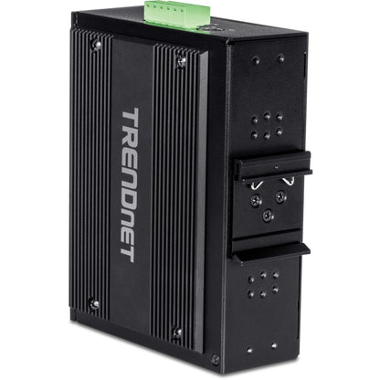 Commutateur rail DIN Gigabit PoE++ industriel non géré à 10 ports TRENDnet, 4 ports Gigabit PoE++, 4 ports Gigabit PoE+, 2 ports de partage Gigabit SFP ou RJ-45, budget d'alimentation de 360 ​​W, noir, TI-BG104 TI-BG104