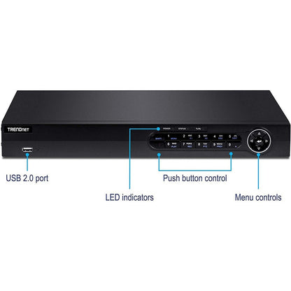 TRENDnet 16 canaux H.264/H.265 PoE+ NVR TV-NVR416
