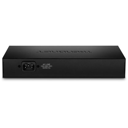 TRENDnet Switch PoE+ Gigabit à 8 ports à pleine puissance ; 8 ports PoE+ Gigabit ; budget d'alimentation de 240 W ; capacité de commutation de 16 Gbit/s ; montable en rack ; commutateur réseau Ethernet ; métal ; protection à vie ; TPE-TG80F TPE-TG80F