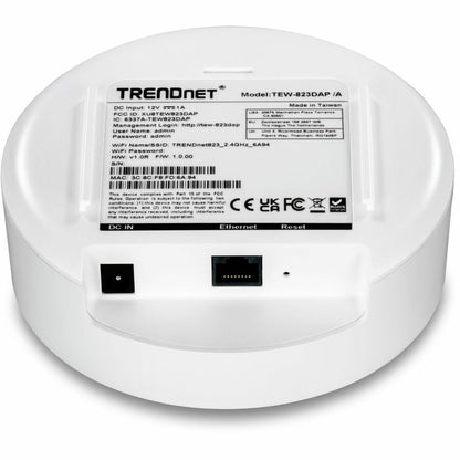 Point d'accès sans fil double bande TRENDnet IEEE 802.11 a/b/g/n/ac 1,27 Gbit/s - Intérieur TEW-823DAP