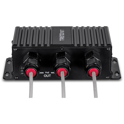 TRENDnet Extendeur UPoE Gigabit industriel extérieur à 2 ports, s'étend sur 100 m - Distance totale jusqu'à 200 m (656'), prend en charge PoE (15,4 W), PoE+ (30 W), UPoE (60 W), boîtier IP67, TI-EU120 TI-EU120