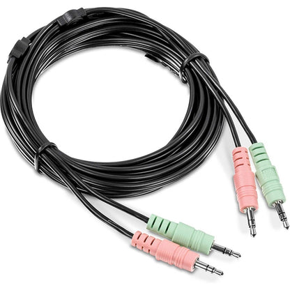 Kit de câbles KVM DVI-I, USB et audio TRENDnet de 10 pieds, pour connecter un ordinateur DVI au commutateur KVM TRENDnet TK-232DV, souris/clavier USB, connexions DVI-I et audio 3,5 mm, TK-CD10 TK-CD10
