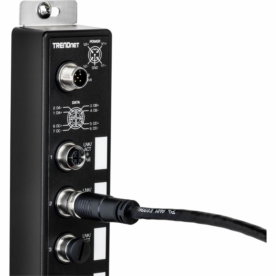 Câble Ethernet industriel TRENDnet M12 vers RJ-45, 5 m (16,4 pi) TI-CD05