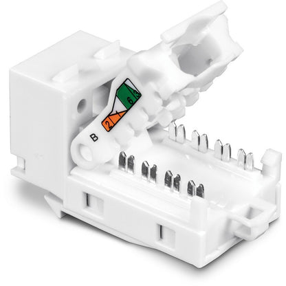 TRENDnet Lot de 50 prises Keystone Cat6, TC-K50C6, compatibles avec les câbles Cat5/Cat5e/Cat6 Prises Keystone RJ45 Cat6, à utiliser avec les panneaux de brassage Keystone vierges TC-KP24 ou TC-KP48 (vendus séparément) TC-K50C6