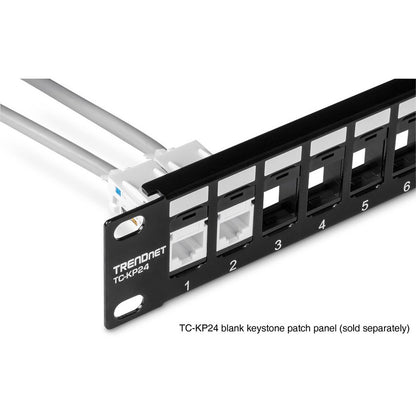 TRENDnet Lot de 50 prises Keystone Cat6, TC-K50C6, compatibles avec les câbles Cat5/Cat5e/Cat6 Prises Keystone RJ45 Cat6, à utiliser avec les panneaux de brassage Keystone vierges TC-KP24 ou TC-KP48 (vendus séparément) TC-K50C6
