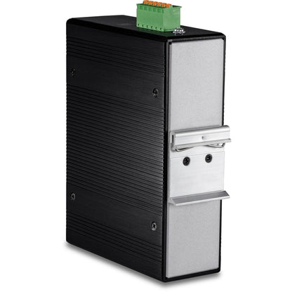 TRENDnet 12-Port Hardened Industrial Gigabit PoE+ Layer 2+ Managed DIN-Rail Switch, 240W Power Budget, Hardened IP30 Network Ethernet Gigabit PoE+ Switch, Lifetime Protection, Black, TI-PG1284i TI-PG1284i