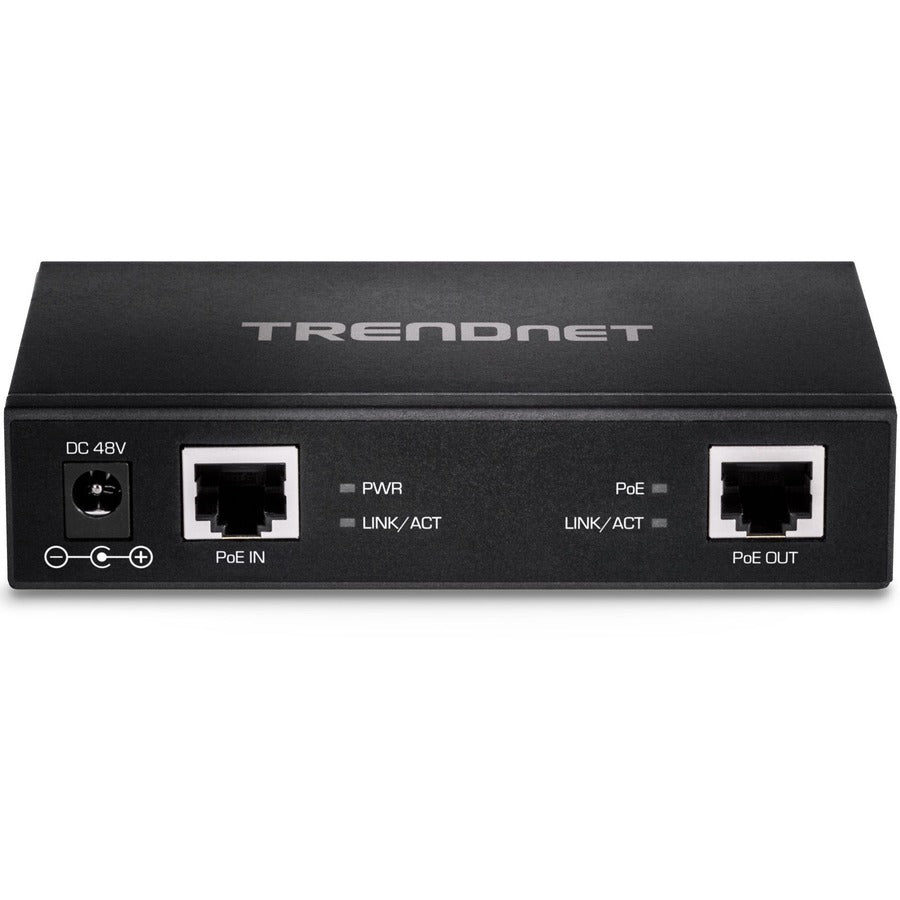 Répéteur/amplificateur Gigabit PoE+ TRENDnet ; PoE à port unique ; Power Over Ethernet ; 802.3af ; 802.3at ; 10/100/1000 Mbps ; TPE-E110 TPE-E110