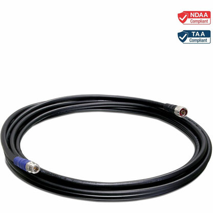 Câble TRENDnet LMR-LW400 à faible perte type N mâle vers type N femelle, 6 m (19,6 pi), compatible 2,4/5 GHz, TEW-L406 TEW-L406
