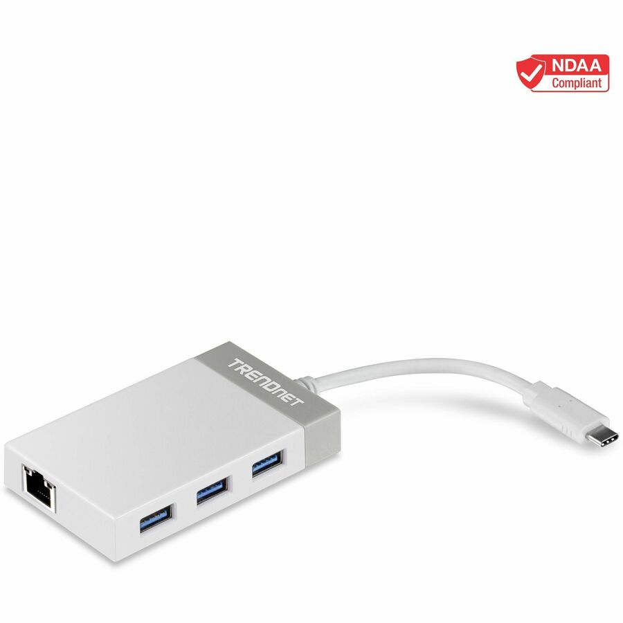 Adaptateur USB-C vers Gigabit TRENDnet, 12,7 cm (5) pour Windows, Mac OS, MacBook et Surface Pro, TUC-ETGH3 TUC-ETGH3