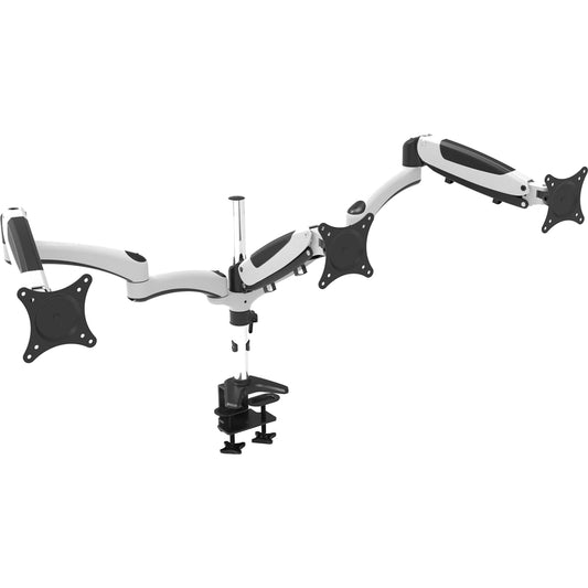 Support de bureau Amer Mounts Hydra HYDRA3XL pour moniteur, écran d'affichage, écran plat, écran incurvé - Blanc, Chrome, Noir HYDRA3XL