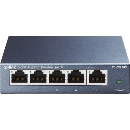 TP-LINK TL-SG105 5-Port 10/100/1000Mbps Desktop Gigabit Steel Cased Switch TL-SG105
