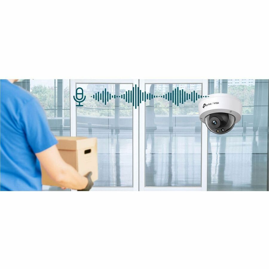 Caméra réseau TP-Link VIGI C250 5 mégapixels - Couleur - 1 pack - Dôme - Blanc, noir VIGI C250 (4 mm)