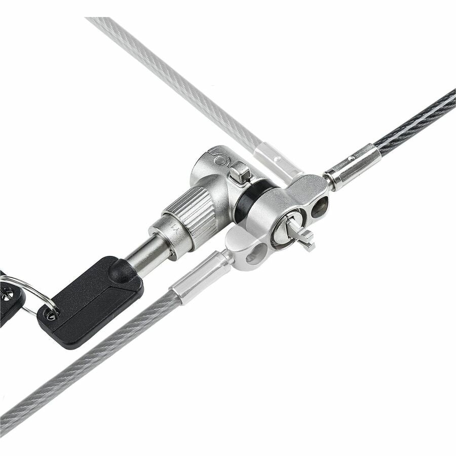 StarTech.com Câble de sécurité universel pour ordinateur portable 2 m, compatible avec Noble Wedge®/Nano/K-Slot ; câble de verrouillage à clé UNIVK-LAPTOP-LOCK