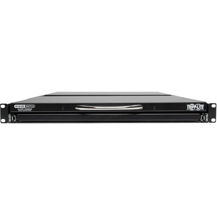 Tripp Lite by Eaton NetCommander 16-Port Cat5 KVM over IP Switch - 19 in. LCD, 2 Remote + 1 Local User, 1U Rack-Mount B070-016-19-IP2