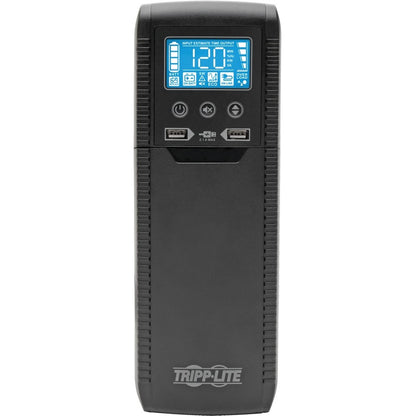 Onduleur interactif en ligne Tripp Lite par Eaton avec USB et 8 prises - 120 V, 1 000 VA, 600 W, 50/60 Hz, AVR, série ECO - Batterie de secours ECO1000LCD