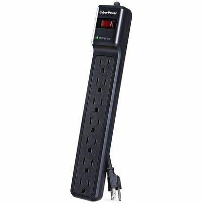 Parasurtenseur CyberPower CSB7012 Essential à 7 prises avec 1 500 joules et cordon de 12 pieds - Boîtes marron unies CSB7012