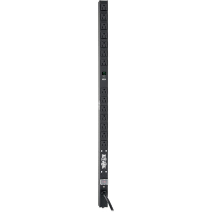 PDU monophasé avec compteur local de 1,5 kW de Tripp Lite par Eaton, prises 100-127 V (14 5-15R), 5-15P, cordon de 15 pi (4,57 m), 0U vertical, 36 po PDUMV15-36