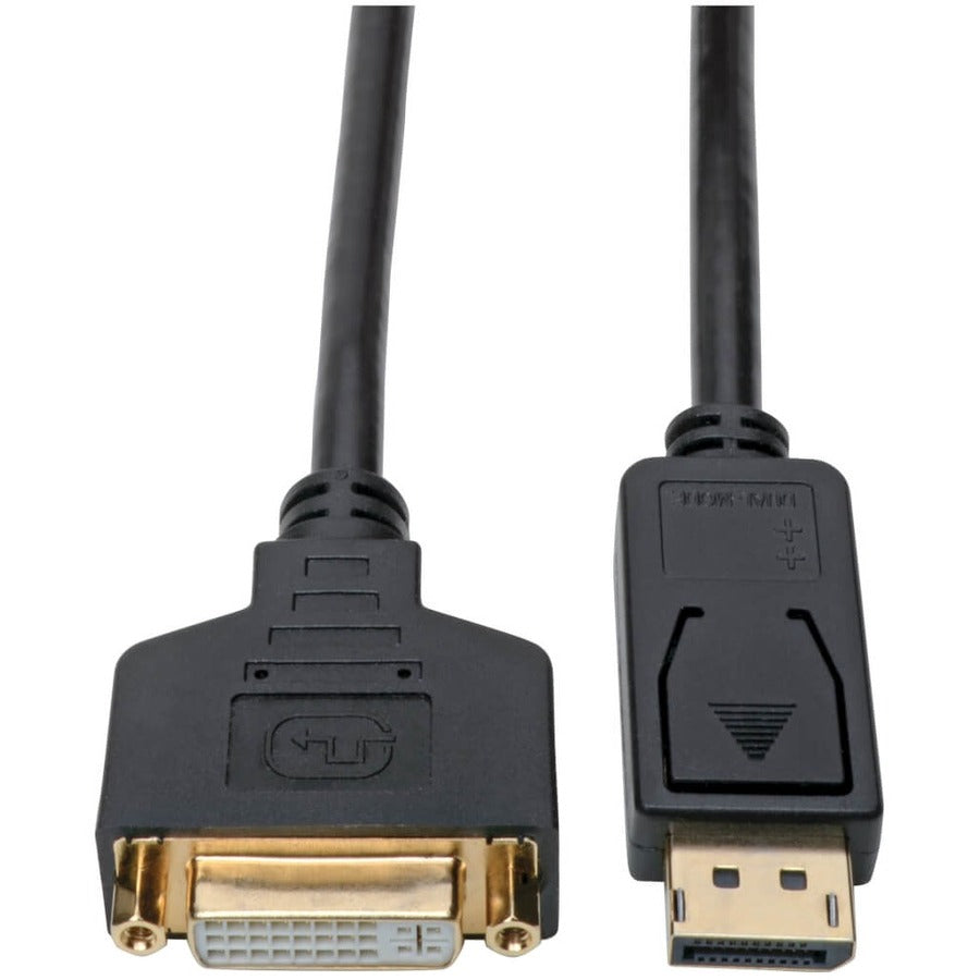 Adaptateur convertisseur vidéo DisplayPort vers DVI Eaton Tripp Lite Series, noir (M/F), 0,31 m (1 pi) P134-001-GC