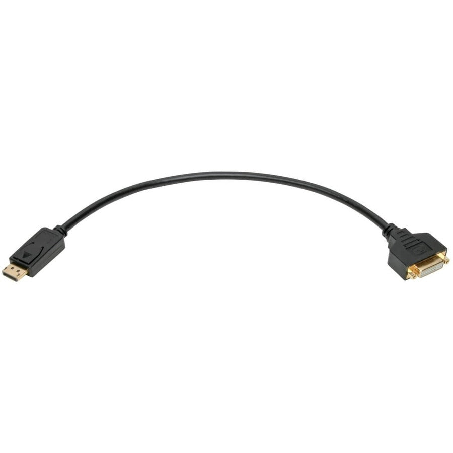 Adaptateur convertisseur vidéo DisplayPort vers DVI Eaton Tripp Lite Series, noir (M/F), 0,31 m (1 pi) P134-001-GC