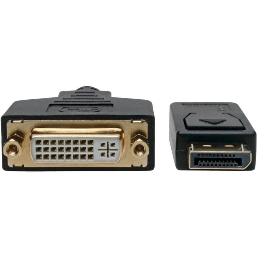 Adaptateur convertisseur vidéo DisplayPort vers DVI Eaton Tripp Lite Series, noir (M/F), 0,31 m (1 pi) P134-001-GC