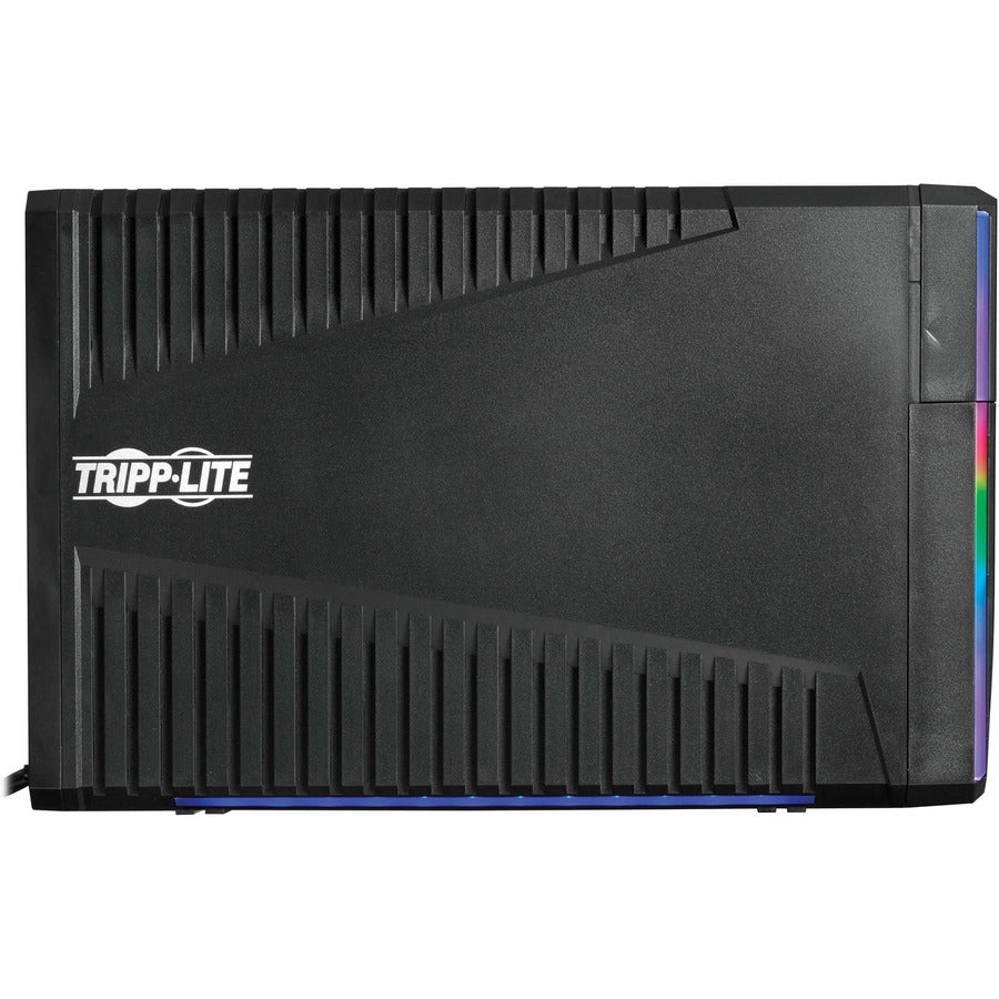 Onduleur de jeu à onde sinusoïdale pure Tripp Lite by Eaton 1500VA 900W 120V - LCD, AVR, LED RVB, chargement USB, économie d'énergie SMART1500PSGLCD