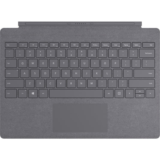 Étui clavier/housse Microsoft Signature Type Cover pour tablette Microsoft Surface Pro (5e génération), Surface Pro 3, Surface Pro 4, Surface Pro 6, Surface Pro 7 - Anthracite clair FFQ-00141