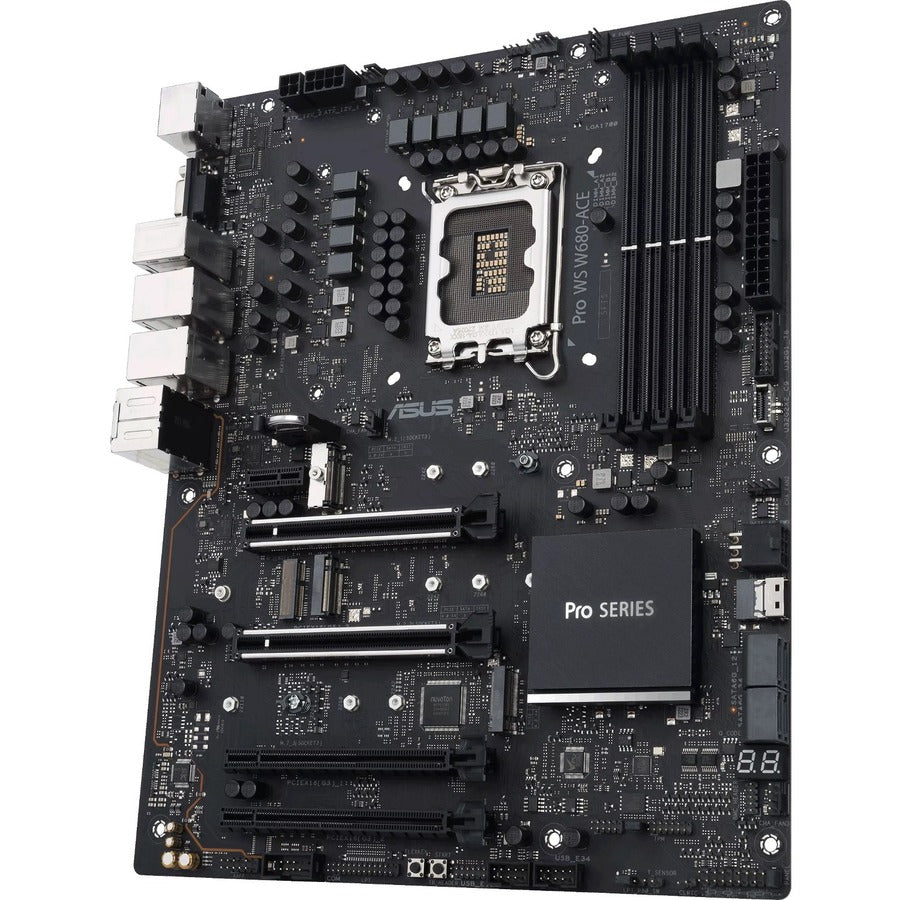 Carte mère pour station de travail Asus Pro WS W680-ACE - Chipset Intel W680 - Socket LGA-1700 - Mémoire Intel Optane compatible - ATX PRO WS W680-ACE
