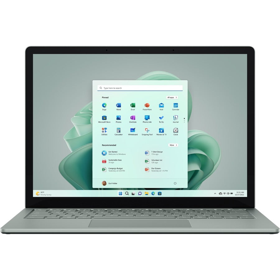 Ordinateur portable Microsoft Surface Laptop 5 13,5" à écran tactile - Intel Core i7 12e génération i7-1265U - Plateforme Intel Evo - 16 Go - SSD 512 Go - Sage RBH-00051