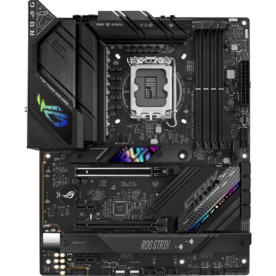 Carte mère de bureau gaming Asus ROG Strix B760-F GAMING WIFI - Chipset Intel B760 - Socket LGA-1700 - ATX ROGSTRIXB760-FGAMINGWIFI